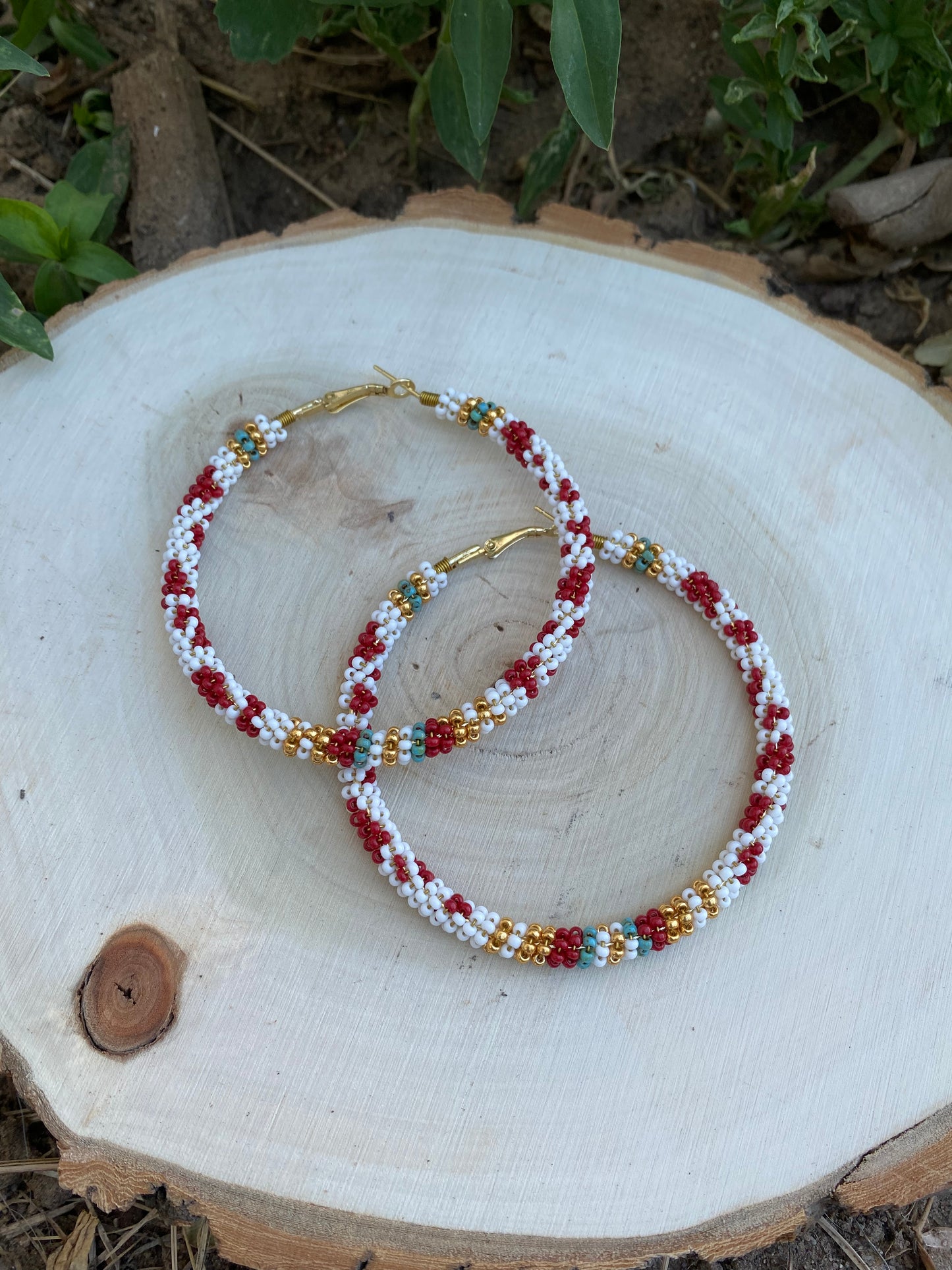 Red wrapped cow prints