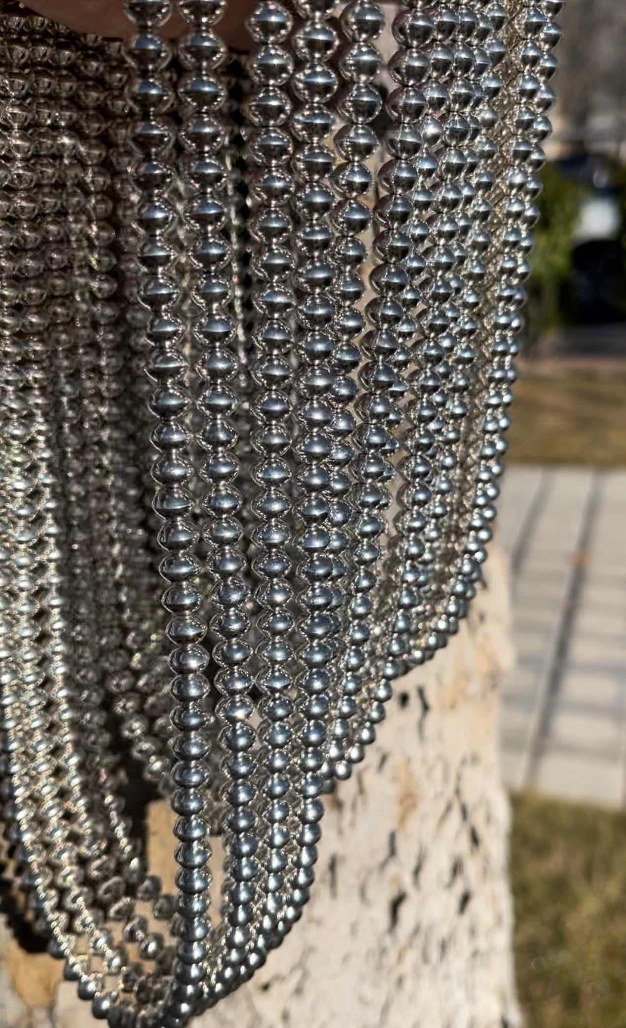 Authentic Navajo pearl Nacklace 22” 6mm