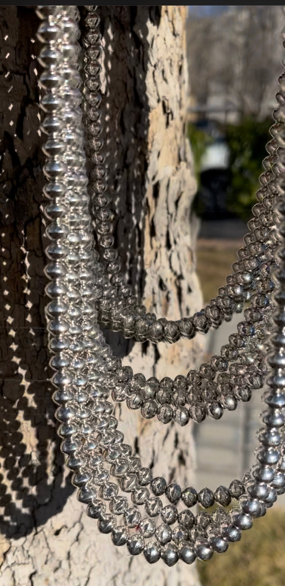 Authentic Navajo pearl Nacklace 22” 6mm